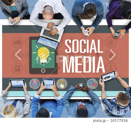 Social Media Social Networking Technology Connection Concept 16577836