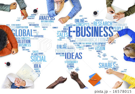 E-Business Global Business Commerce Online World Concept E-Business Global Business Commerce Online World Concept 16578015