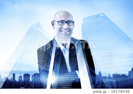 Businessman Corporate City Buildings Concept Businessman Corporate City Buildings Concept 16578546