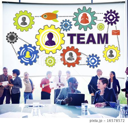 Team Functionality Industy Teamwork Connection Technology Concep 16578572