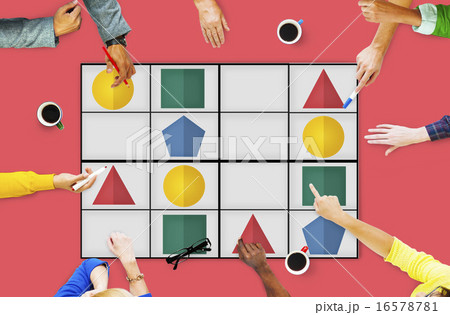 Sudoku Puzzle Problem Solving Leisure Games Concept 16578781