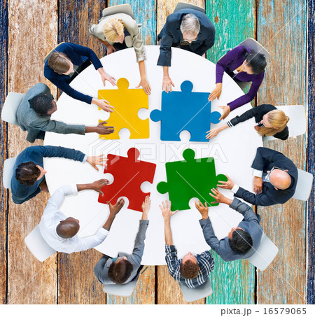 Business People Jigsaw Puzzle Collaboration Team Concept Business People Jigsaw Puzzle Collaboration Team Concept 16579065