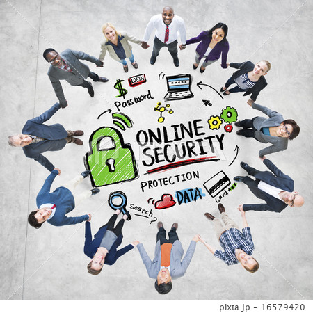 Online Security Protection Internet Safety Business Unity Concep Online Security Protection Internet Safety Business Unity Concep 16579420