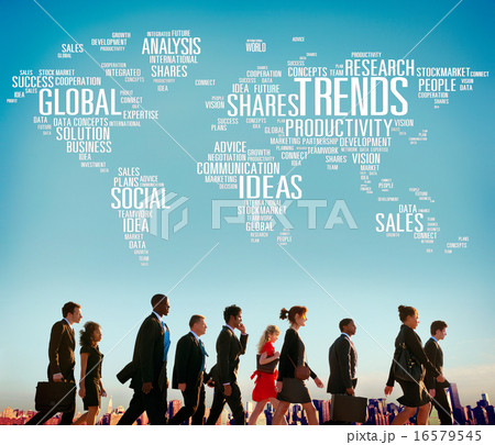 Global Shares Trends Ideas Sales Solution Expertise Concept 16579545