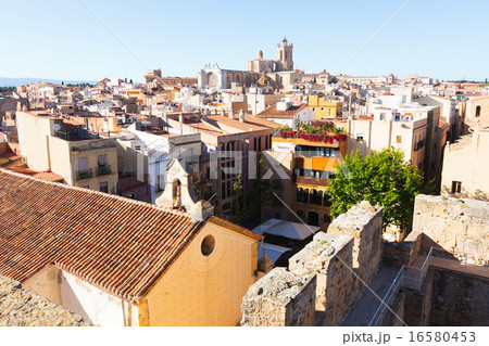 Panarama of Tarragona in with Cathedral Panarama of Tarragona in with Cathedral 16580453