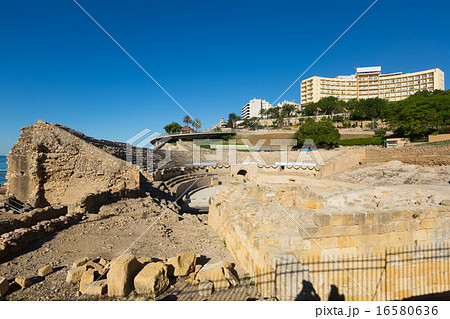 Ruin of Roman amphitheater at Tarragona Ruin of Roman amphitheater at Tarragona 16580636