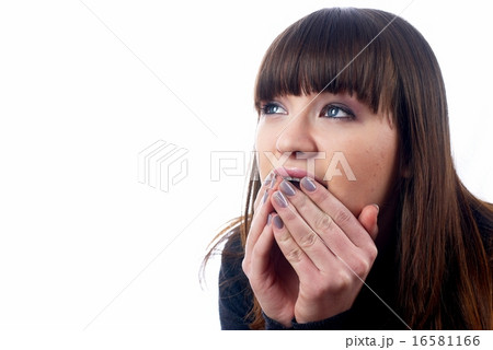 Shocked young woman Shocked young woman 16581166