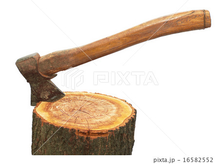 Axe and log 16582552