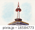 京都タワー　イラスト 16584773