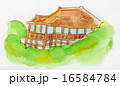 京都　清水寺　手描きイラスト 16584784