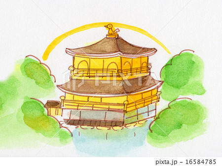 イラスト 金閣寺