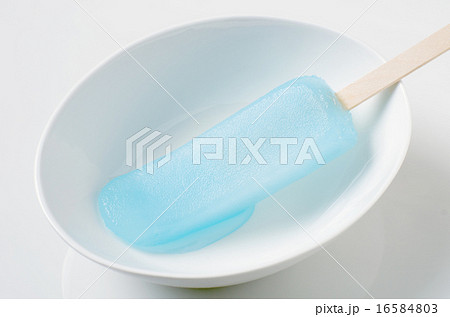 溶けるアイスキャンディー（楕円皿に1本•少し溶け気味） 16584803