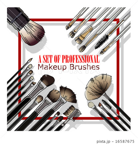 set of professional makeup brushes set of professional makeup brushes 16587675