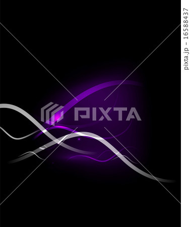 Purple abstract wave in dark space Purple abstract wave in dark space 16588437