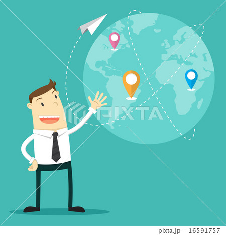 Businessman with connection plan 16591757
