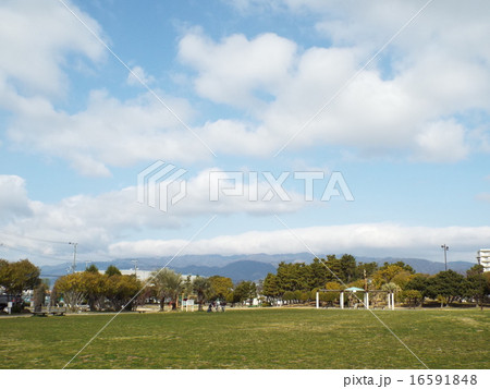 公園と青空 16591848