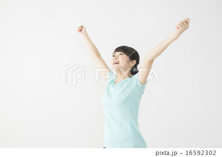 深呼吸 運動着 女性 フィットネス スポーツウェア 深呼吸 運動着 女性 フィットネス スポーツウェア 16592302