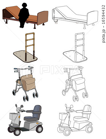 福祉用具02のイラスト素材