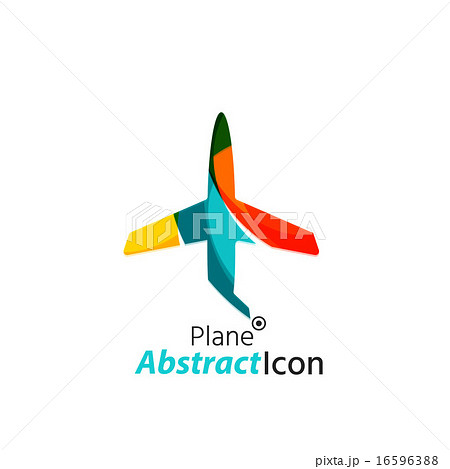 Abstract geometric business corporate emblem - airplane Abstract geometric business corporate emblem - airplane 16596388