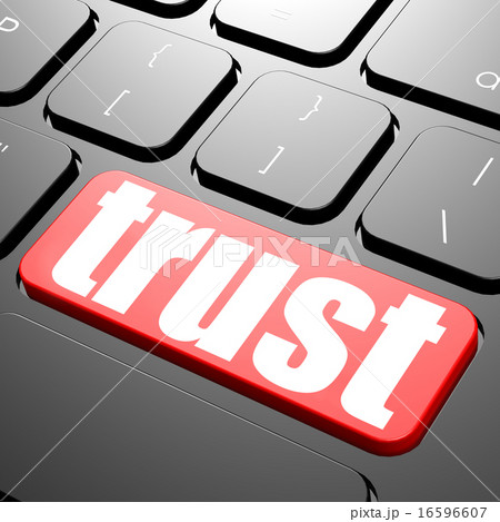 Keyboard with trust text Keyboard with trust text 16596607
