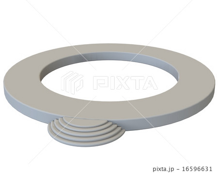 isolated modern circular podium colored in gray isolated modern circular podium colored in gray 16596631