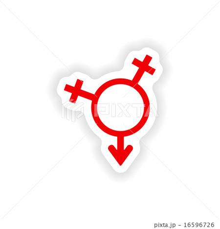 icon sticker realistic design on paper equality of the sexes icon sticker realistic design on paper equality of the sexes 16596726