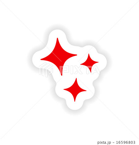 icon sticker realistic design on paper shine 16596803