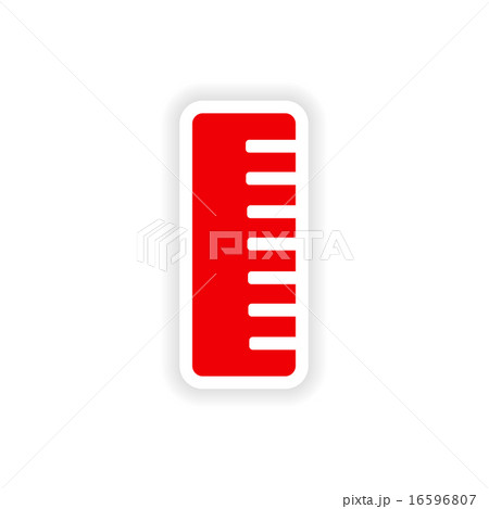 icon sticker realistic design on paper comb 16596807