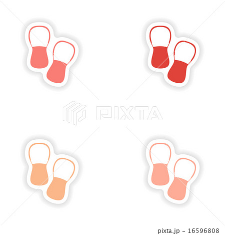 assembly realistic sticker design on paper vitamins 16596808