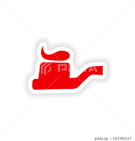 icon sticker realistic design on paper toothbrush icon sticker realistic design on paper toothbrush 16596837