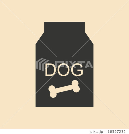 Flat in black and white mobile application dog food Flat in black and white mobile application dog food 16597232