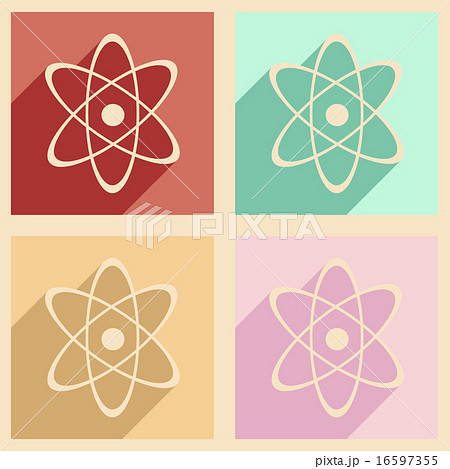 Flat with shadow concept and mobile application chemistry formula Flat with shadow concept and mobile application chemistry formula 16597355