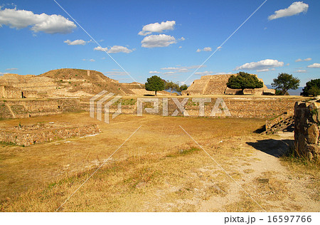 メキシコ　オアハカ　モンテアルバン遺跡 16597766