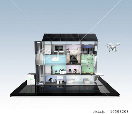 タブレット端末と連携する省エネ、ストレスフリーなスマートオフィスコンセプト 16598203