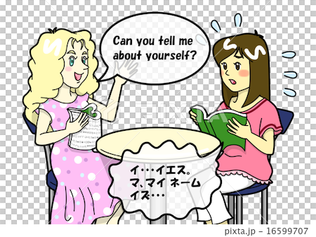 Conversation with a foreigner is difficult! Conversation with a foreigner is difficult! 16599707