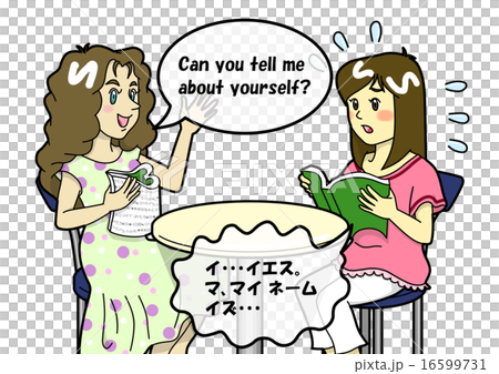 Conversation with a foreigner is difficult! Conversation with a foreigner is difficult! 16599731