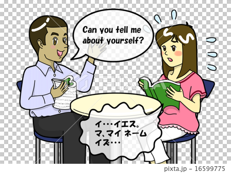 Conversation with a foreigner is difficult! Conversation with a foreigner is difficult! 16599775