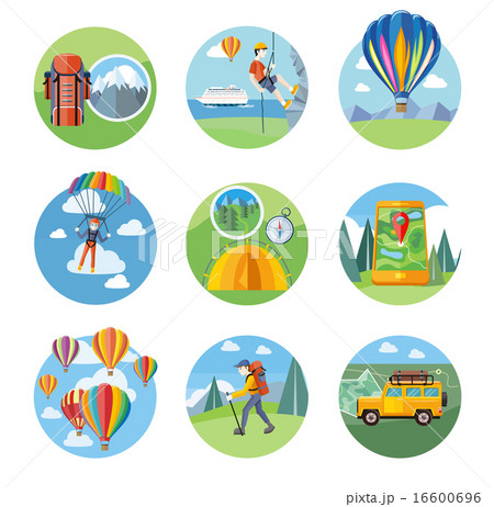 Hike, Expedition, Tourism, Parachuting, Ballooning 16600696