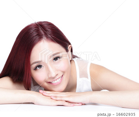 Charming woman Smile face 16602935