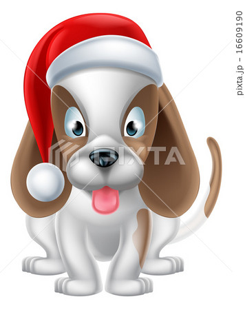 Santa Hat Puppy Dog 16609190