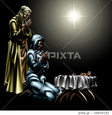 Christian Christmas Nativity Scene 16609192