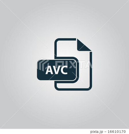 AVC file icon. Flat vector illustrator  16610170