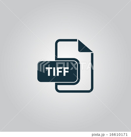 TIFF image file extension icon. 16610171