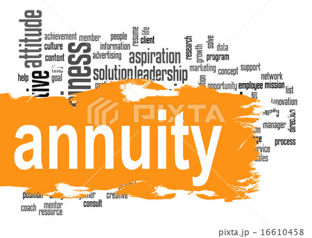 Annuity word cloud with orange banner Annuity word cloud with orange banner 16610458
