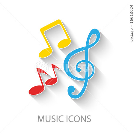 Colorful Stylish Music Icons 16613024