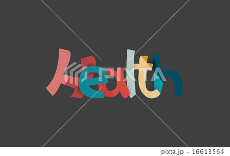 Health word, drawn lettering typographic element Health word, drawn lettering typographic element 16613564