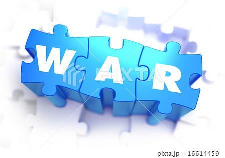 War - White Word on Blue Puzzles. 16614459