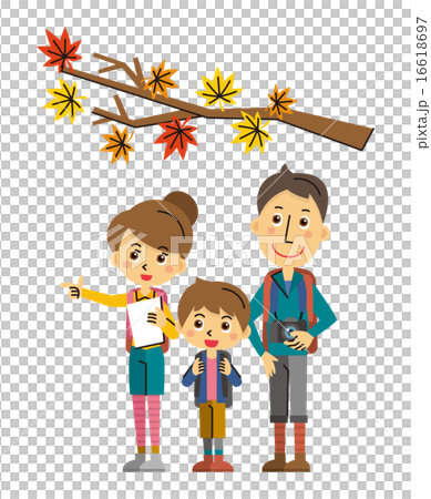 Autumn and family [three heads/series] 16618697
