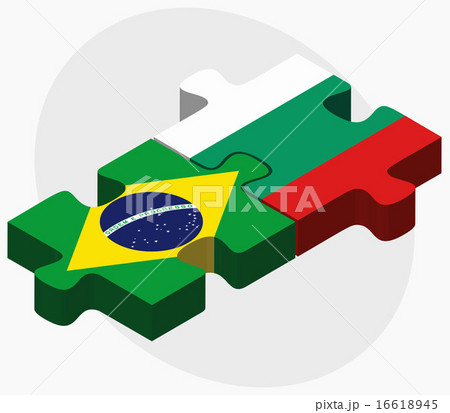 Brazil and Bulgaria Flags in puzzle 16618945