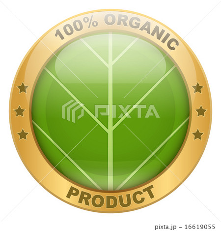 Icon of organic for food or drinks.  16619055